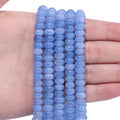Songxi 5x8mm Natural Deep Blue Stone Rondelle Beads, Gemstone by SongXi