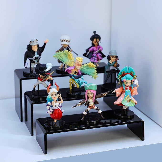 ANDGOO 6 Pcs Acrylic Display Risers, 2 Set Rectangular Display Stands, Acrylic - Image 8