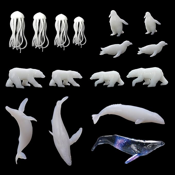 Woohome 12 PCSJewelry Making Supplies Resin Mould Filler, 3D Mini Jellyfish by Woohome