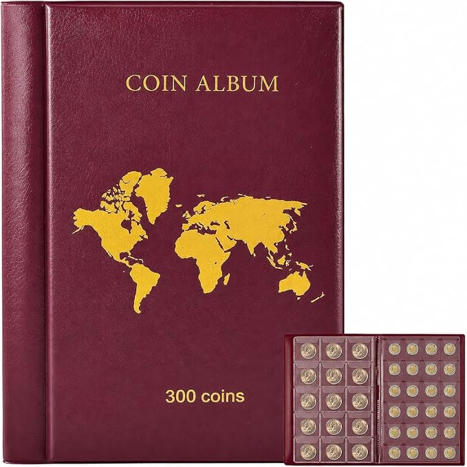 Coin Collection Book Album by Ankhohstoragehardcase
