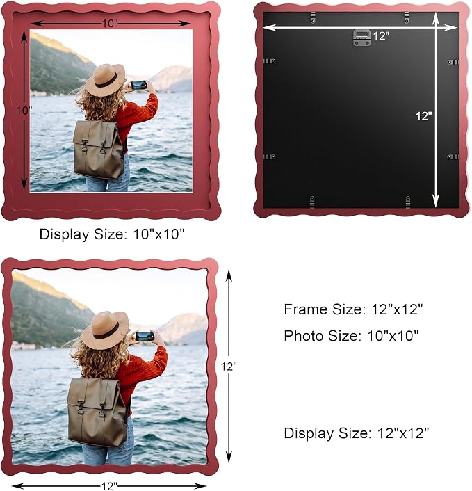 12x12 Wavy Picture Frame With Mat - Image 3