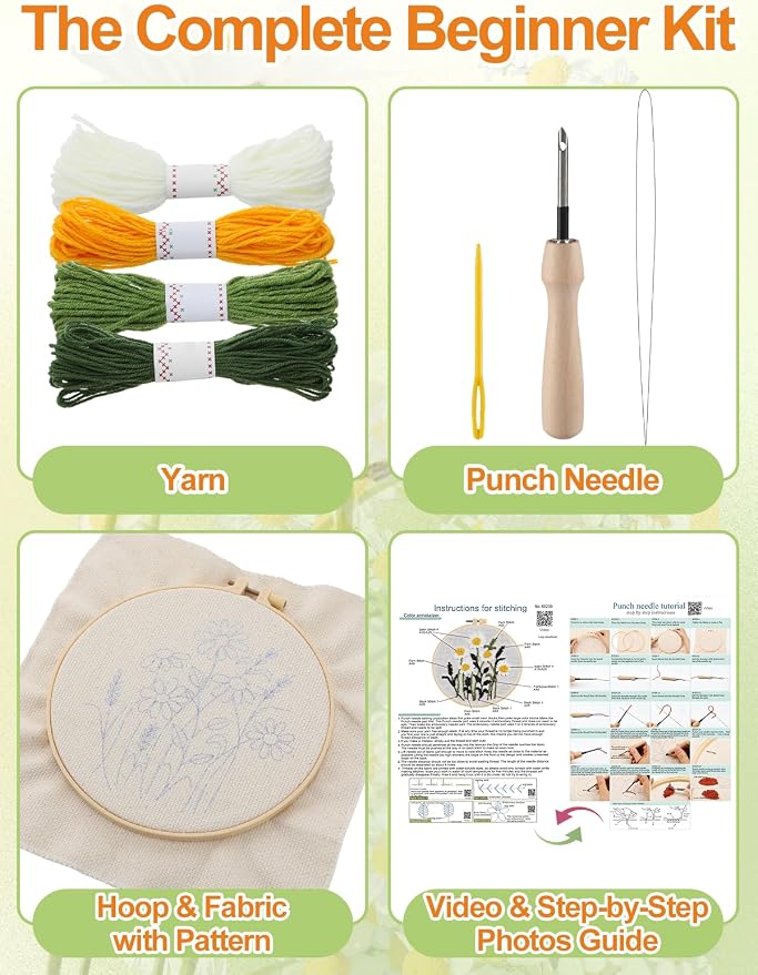 Punch Needle Kit Adults Beginner - Image 2