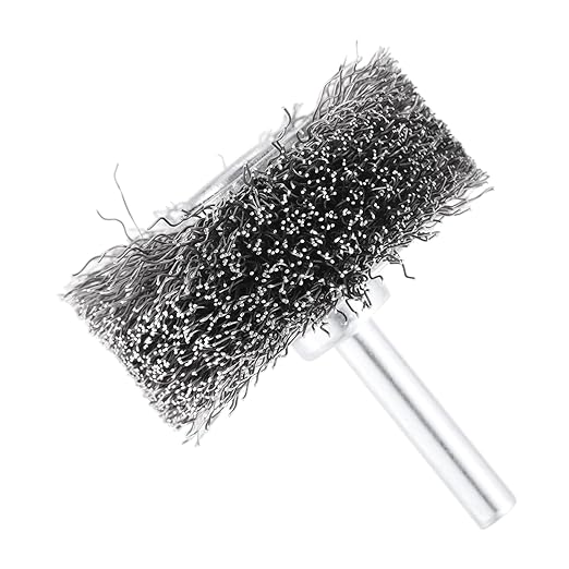 dophee 4Pcs 2 Inch Wire Wheel Brush for Drill Attachment 0.0118" Coarse Crimped Carbon Steel Wire 1/4 Inch Round Shank Wire Wheel Brush for Rust Corrosion Paint Removal