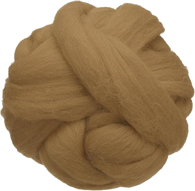 uxcell 3.53oz Wool Roving Yarn, Needle Felting Wool Fiber DIY Craft Needle Wet by uxcell