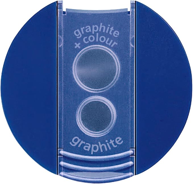 STAEDTLER Double-Hole Tub Pencil Sharpener: Dual Size Manual Sharpener - Image 3