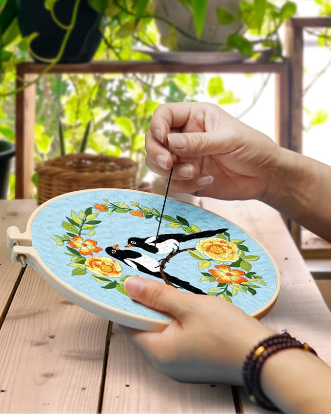 TINDTOP Embroidery Kit for Beginners Adult, Bird Embroidery Kit | Include - Image 4