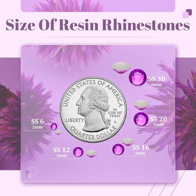 4000PCS 5mm Resin Rhinestones Bulk - Image 3