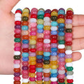 Songxi 5x8mm Natural Mixed Color Stone Rondelle Beads, Gemstone by SongXi