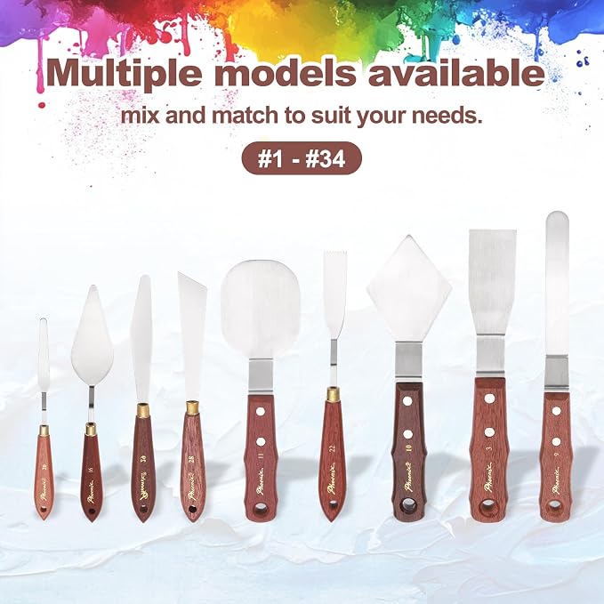 MECCANIXITY Pack of 1 Palette Knife No.20, 8.6" Long Palette Knives - Image 5