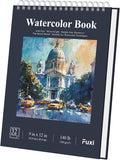 Fuxi Water Color Paper 9 x 12, Watercolor Sketchbook 140 lb Cold Press by SketchBook