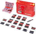76 pieces Impact Screwdriver Bits Set, Magnetic S2 Steel Multi Insert Power Bits Tips with Impact Bit Holder with Storage Box（PH/TORX/SQ/PZ/HEX/SL）
