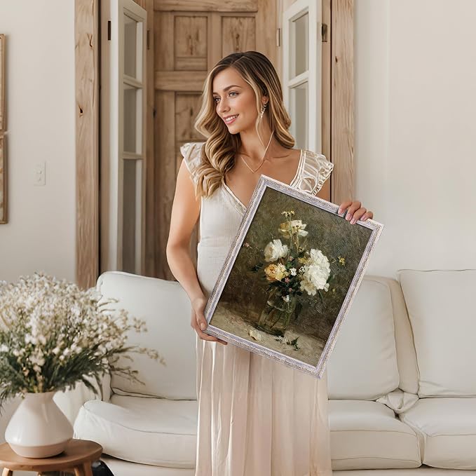 TWING 11x14 Picture Frame, Ornate Vintage 11x14 Frame, Vintage White, 1 Pack | - Image 9