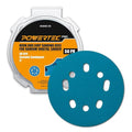 POWERTEC PRO 50PK, 5 Inch Sanding Discs Hook and Loop, 60 Grit, Ceramic Orbital Sander Sandpaper for 5 & 8 Hole Random Orbital Sanders - Automotive, Paint, Metal, Woodworking (45306C-50)