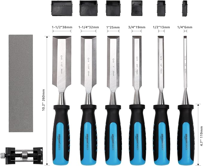 Amazon Basics 8-Piece Wood Chisel Set - Image 2