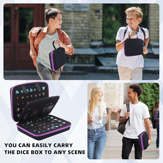 Aoriher 1 Pcs Dice Case with Removable Slotted Tray - Image 7