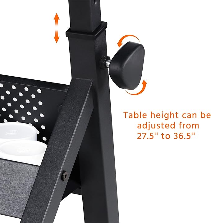 Yaheetech Adjustable Drafting Table Art Desk, Storage Drawers & Stool - Image 6