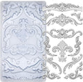Scrollworks Mold for Polyclay Air Dry Clay Plaster by FUNSHOWCASE