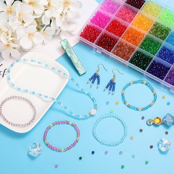 PAXCOO 5320Pcs Crystal Acrylic Beads - Image 7