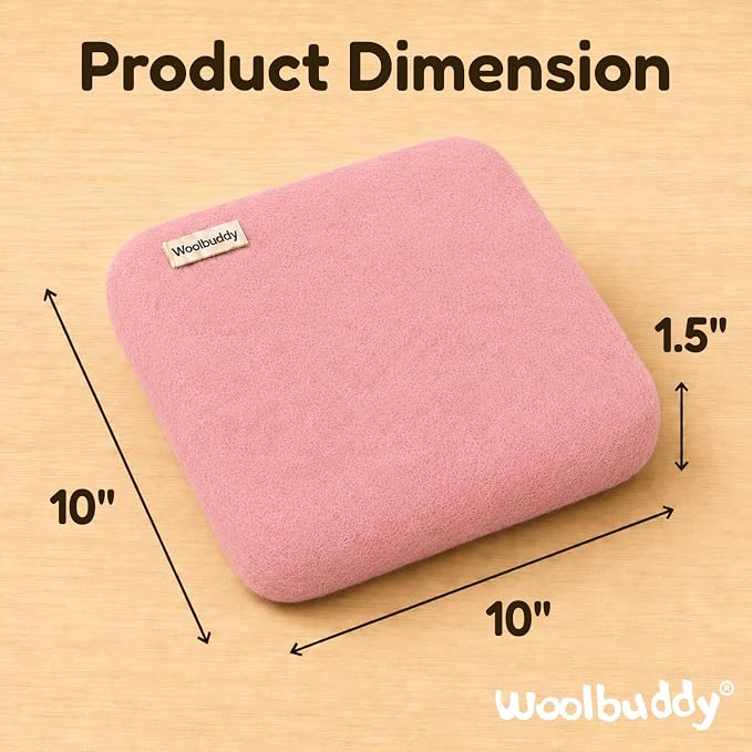 Woolbuddy Wool Felting Pad 10 x 10 x 1.5 Inch, Durable Needle Felting Mat - Image 3
