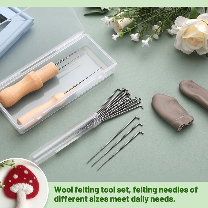 Yizzvb Needle Felting Tools, 4 Sizes Felting Needles - Image 3