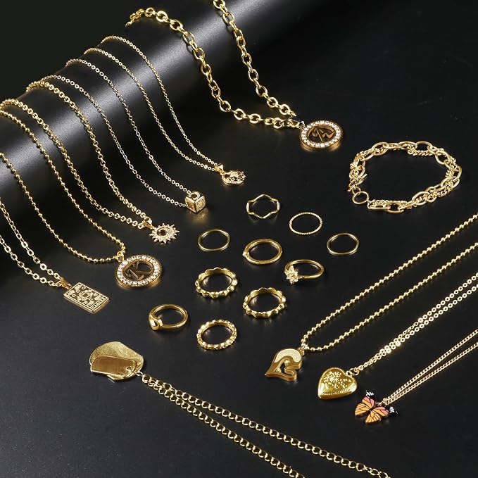 Ecoofor Gold Necklace Chains for Jewelry Making, 62.3 Feet 8 Rolls Jewelry - Image 5