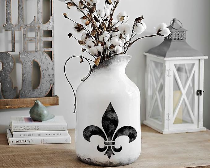 Large 12"x12" Fleur de lis Stencil - Image 5