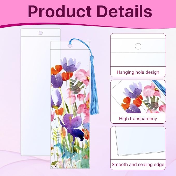 200 PCS Clear Bookmark Sleeves Kit, 7x2.3 in Photo Booth Sleeves - Image 3