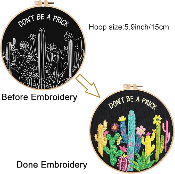 Louise Maelys Cactus Embroidery Kit - Image 3