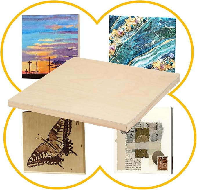 Falling in Art 2 Pack Unfinished Wooden Canvas Panels, 24x36 Gallery Birch Wood - Image 3