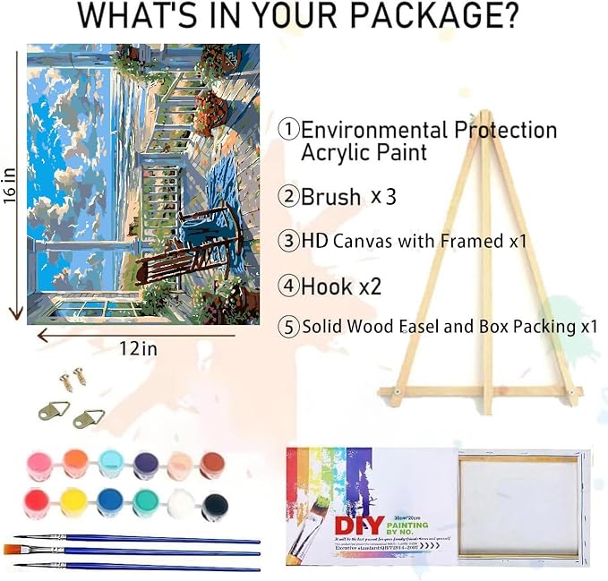 Clendo Landscape Paint by Numbers - Image 2