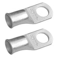 SELTERM 2pcs 2/0 AWG 1/2" Stud Tinned Copper Wire Lugs, Battery Lugs, Ring Terminals, Battery Cable Ends, 00 Gauge Ring Terminal Connectors, UL Marine Grade Electrical Battery Terminal Connectors