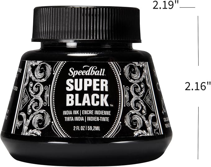 Speedball Super Black India Ink - Image 3