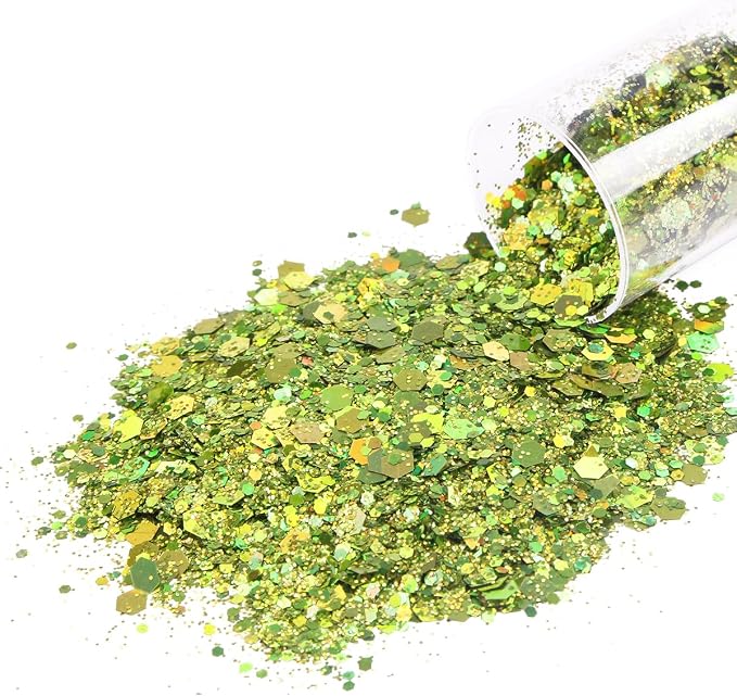 LICOOL GLITTER Pack of 24 Colors Chunky and Fine Glitter Mixed, Licool Glitter - Image 4