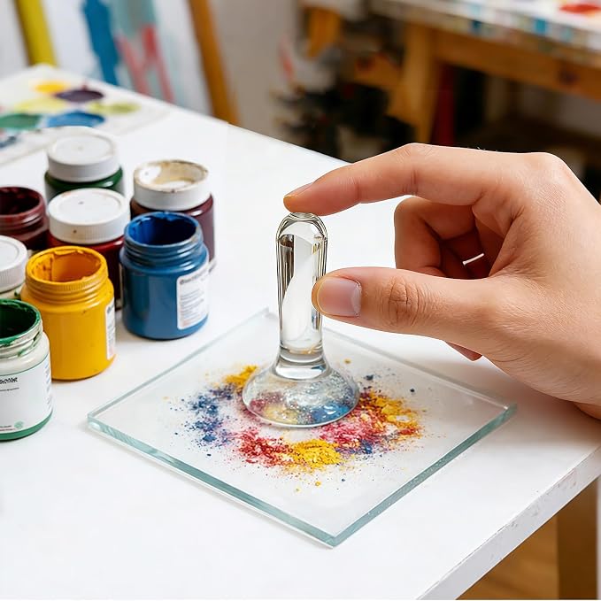 Nuanchu Glass Muller for Making Paint, 1.57 in Muller Art Supplies for Artists - Image 6