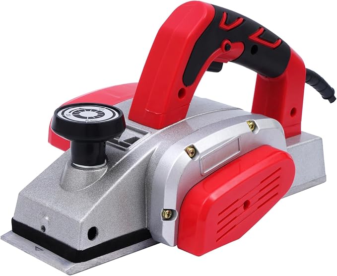 BHTOP Electric Hand Planer, Wood Planer for Woodworking, 3-1/4 Inch Corded Planer with Blades, Edge Guide（8201）