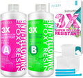 Epoxy Resin Crystal Clear Kit, Super Anti-Yellowing Craft Resin Epoxy 32OZ by PUDUOResinWorld