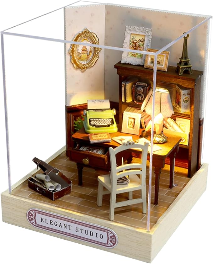 CUTEROOM DIY Doll Room Miniature Furniture Wooden House Kit by CUTEROOM