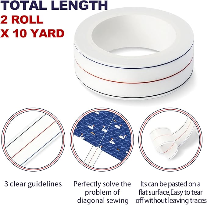 1/4" Seam Diagonal Seam Tapes - Image 3