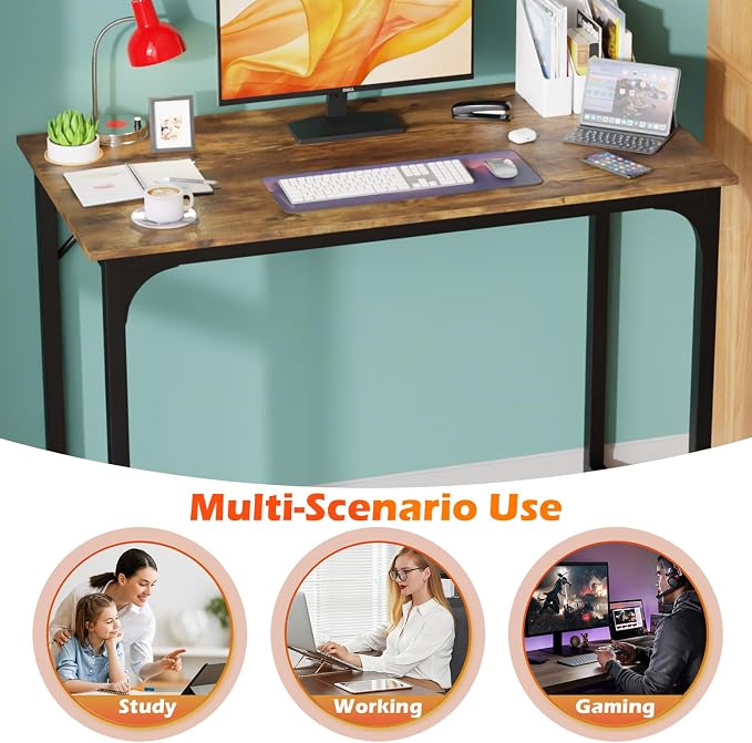 PayLessHere 32/39/47 inch Computer Desk Study Writing Table, Adjustable feet - Image 6