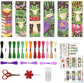 ORIGACH 6 Set Frog Cross Stitch Bookmark Kit by ORIGACH