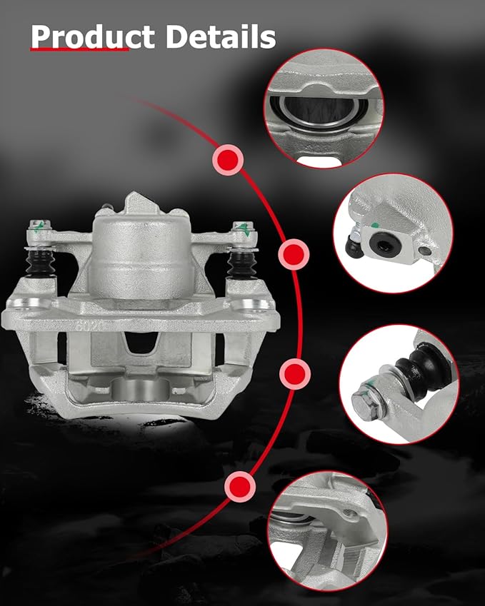 cciyu Front Left & Right Brake Calipers Assembly w/Bracket 19B1974 19B1975 1998-2001 For Lexus For ES300,1998-2004 For Toyota For Avalon,1997-2001 For Toyota For Camry,1999-2003 For Toyota For Solara