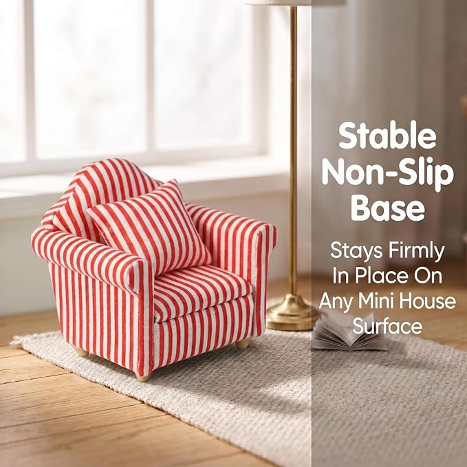 Cutemini Dollhouse Furniture 1/12 Miniature Couch - Image 6