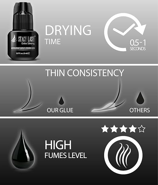 STACY LASH Extra Strong Lash Extension Glue / 0.5-1 Sec Dry/Retention – 8 - Image 5
