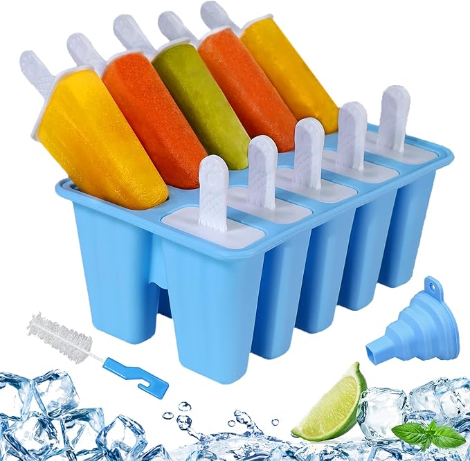 Silicone Popsicle Molds 10-cavity, DIY Ice Pop Mold by Choicy
