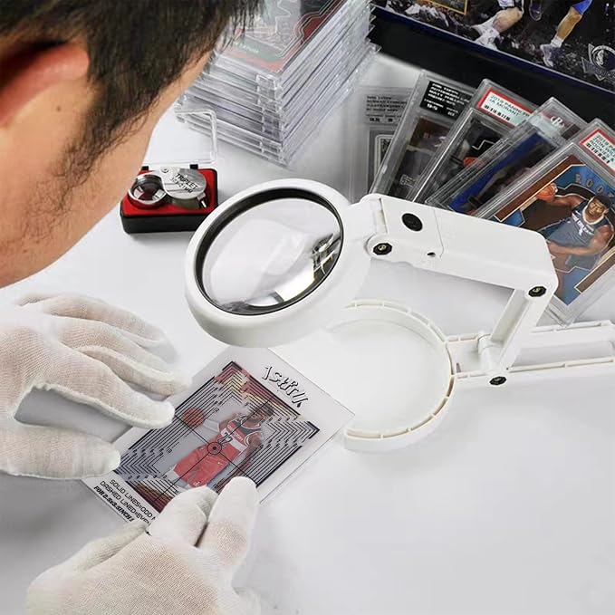 Sports Card Grading Kit, Card Grading Centering Tool Set, LED Magnifying Table - Image 6
