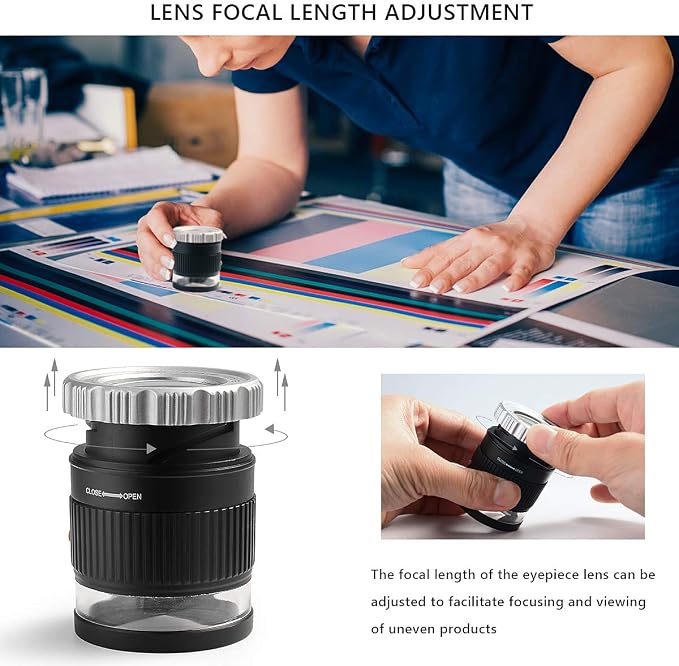 30X Loupe Magnifier, Adjustable Focal Length Magnifier, Foldable Jewelry - Image 5