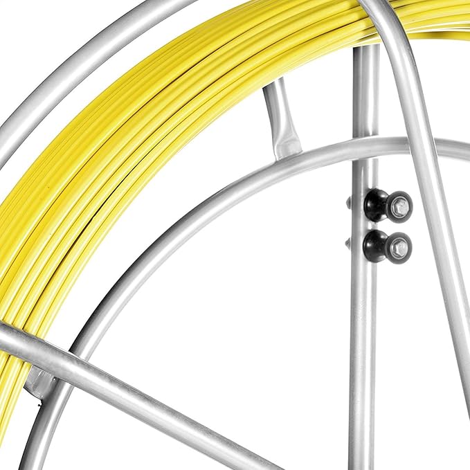Fish Tape Fiberglass Reel Wire Cable Running Rod Duct Rodder Fishtape Puller 6mm (6mm)