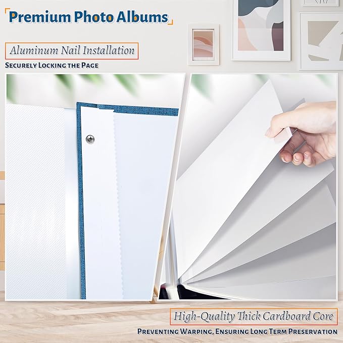 Artfeel Photo Album Self Adhesive Scrapbook, 60 Pages Large Photo Book - Image 4