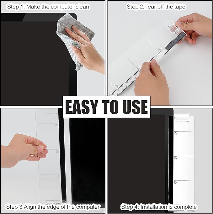 Office Desk Accessories 2pcs Multifunction Computer Monitor Memo Board - Image 4