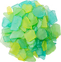 Keedolla Sea Glass for Crafts - 40 OZ Flat Frosted Seaglass Pieces Crushed for by Keedolla